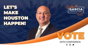 Gilbert García invita a votar y transformar Houston