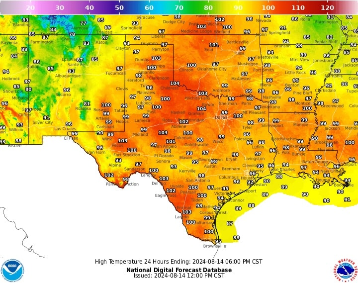 El Servicio Meteorológico Nacional ha emitido una advertencia de calor para Houston y áreas circundantes hasta las 8 PM del miércoles.