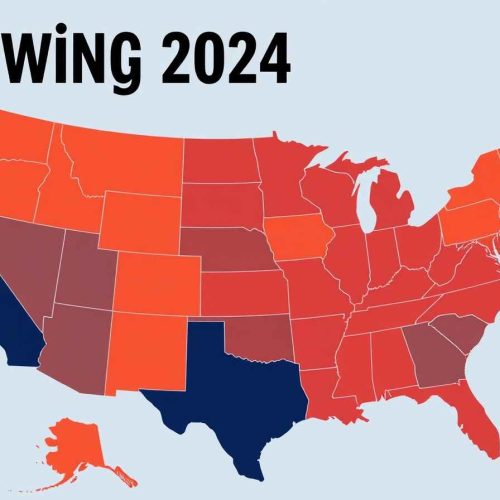 Los siete estados decisivos, conocidos como "swing states", jugarán un rol crucial en las elecciones presidenciales de EE.UU. en 2024.