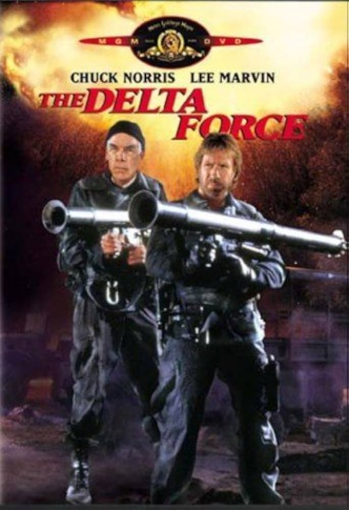 Portada de The Delta Force con Chuck Norris