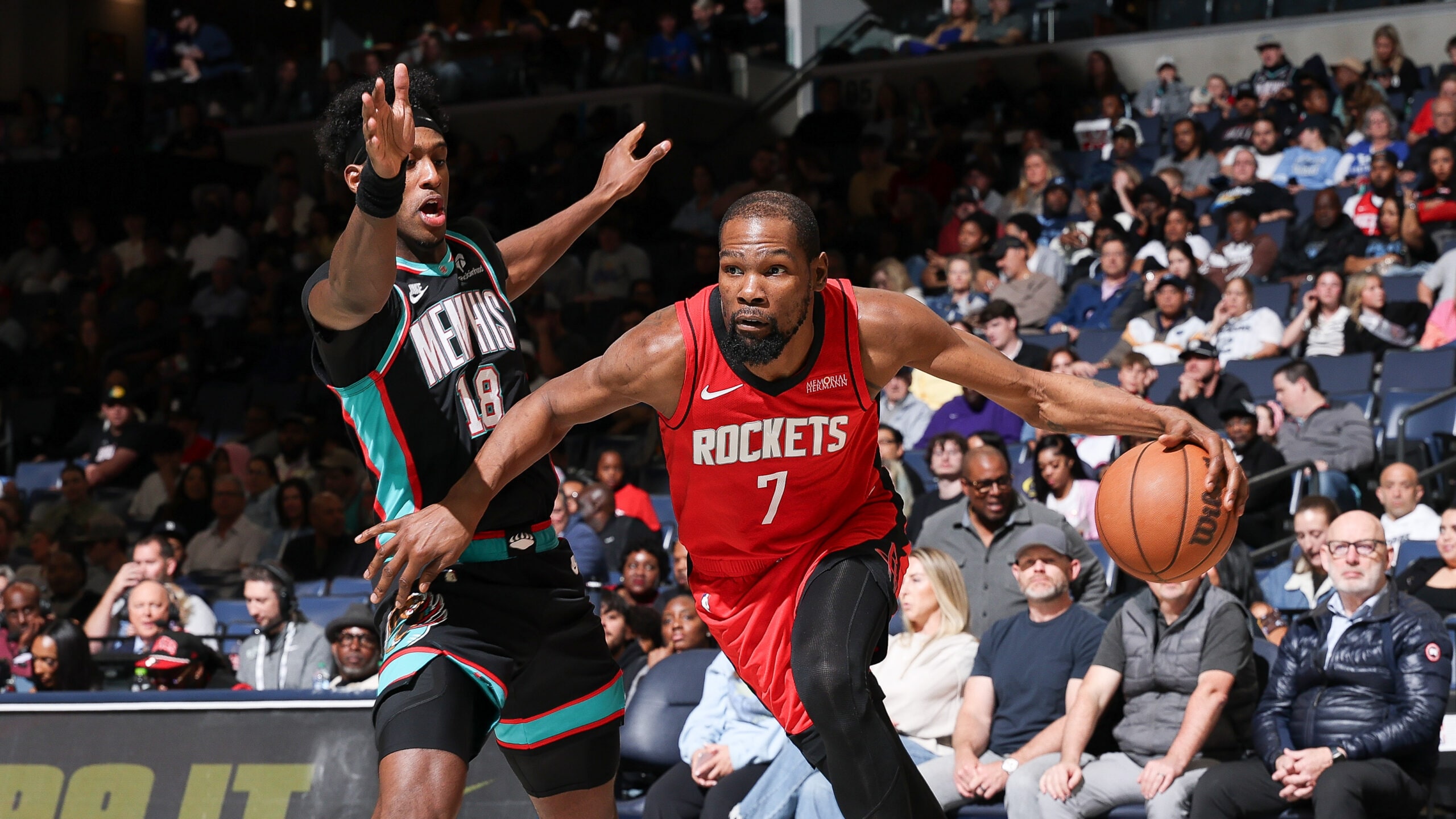 Kevin Durant Rockets vs Grizzlies