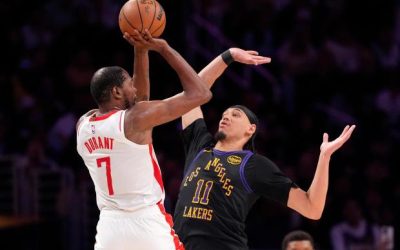 Los Rockets viajan a Los Ángeles sin Kevin Durant para el Juego 5 decisivo ante los Lakers