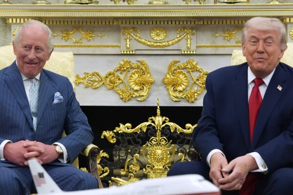 Rey Carlos III y Donald Trump