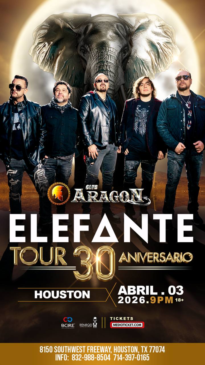 Elefante Tour 30 Aniversario en Club Aragón Houston