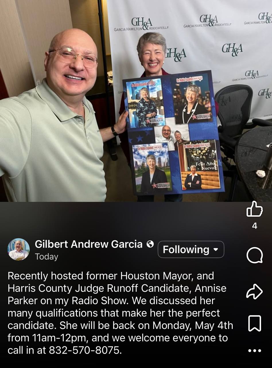 Gilbert Garcia y Annise Parker