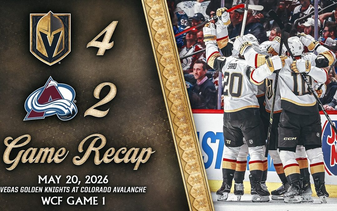 Los Golden Knights de Vegas vencen a los Avalanche 4-2 en el Juego 1 de la Final del Oeste con un héroe inesperado