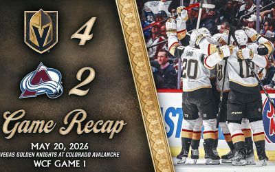Los Golden Knights de Vegas vencen a los Avalanche 4-2 en el Juego 1 de la Final del Oeste con un héroe inesperado