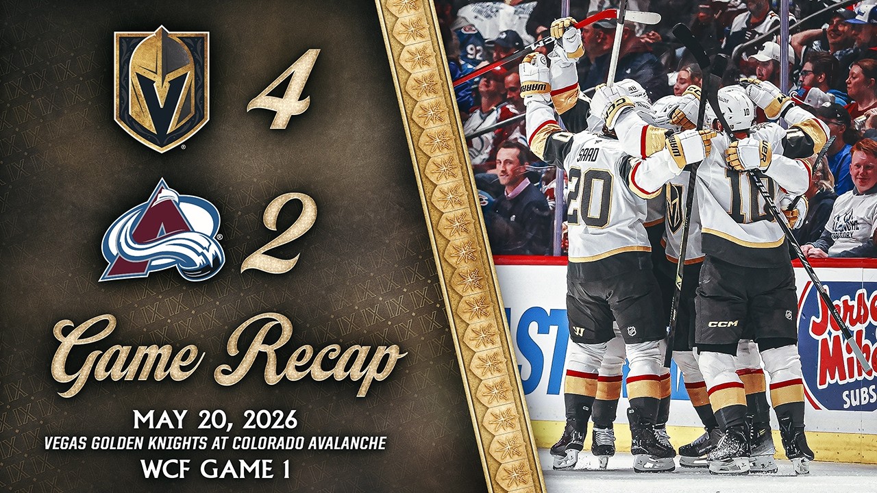 Los Golden Knights de Vegas vencen a los Avalanche 4-2 en el Juego 1 de la Final del Oeste con un héroe inesperado