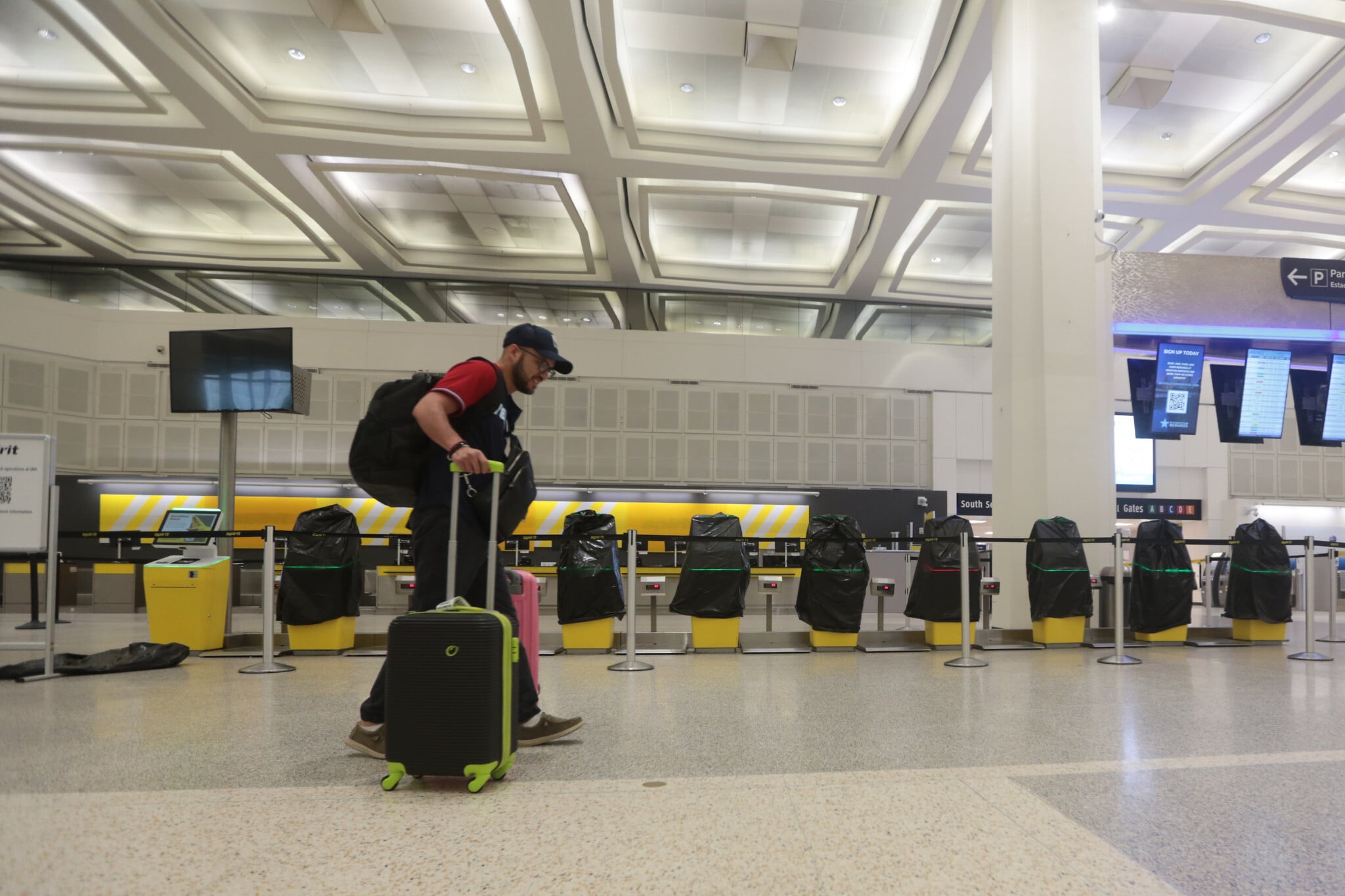 Aviones de Spirit Airlines en el aeropuerto