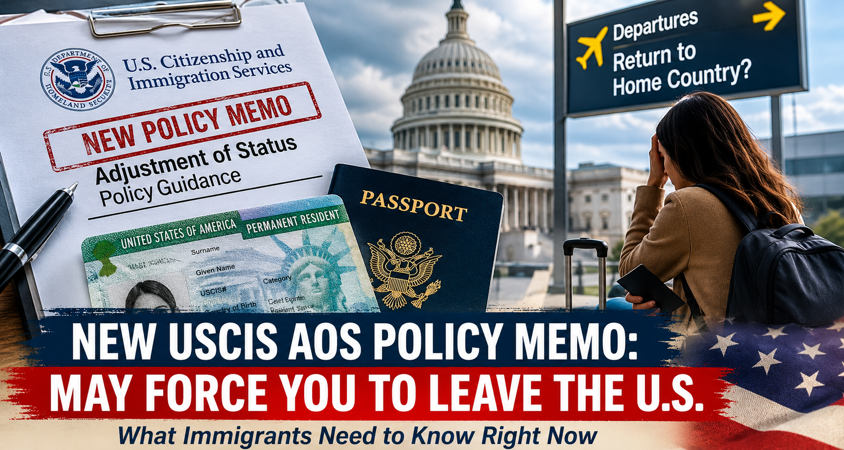USCIS anuncia que inmigrantes con visas temporales deberán salir de EE. UU. para solicitar la tarjeta verde desde su país de origen