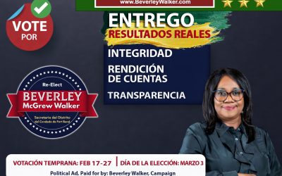 Semana decisiva en Fort Bend: vote temprano y apoye la reelección de Beverley McGrew Walker