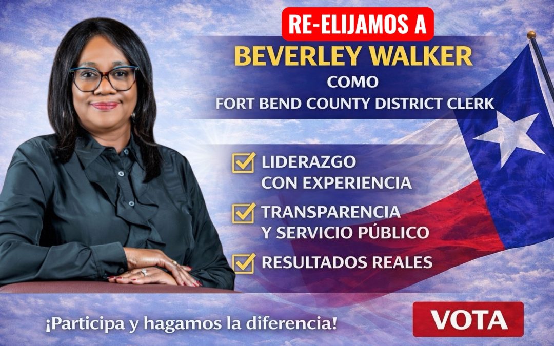 Beverley McGrew Walker y la cuenta regresiva hacia la votación temprana en Fort Bend County