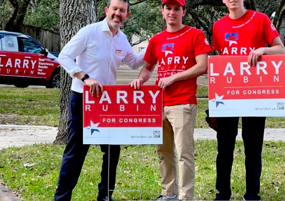Mantengamos el momentum: esta semana salimos a votar y a respaldar a Larry Rubin para el Congreso (TX-38)